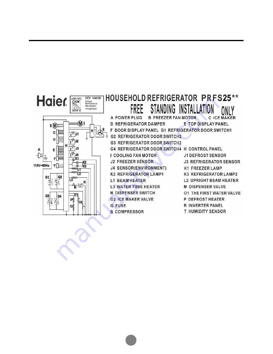 Haier PBFS21EDAB Service Manual Download Page 13