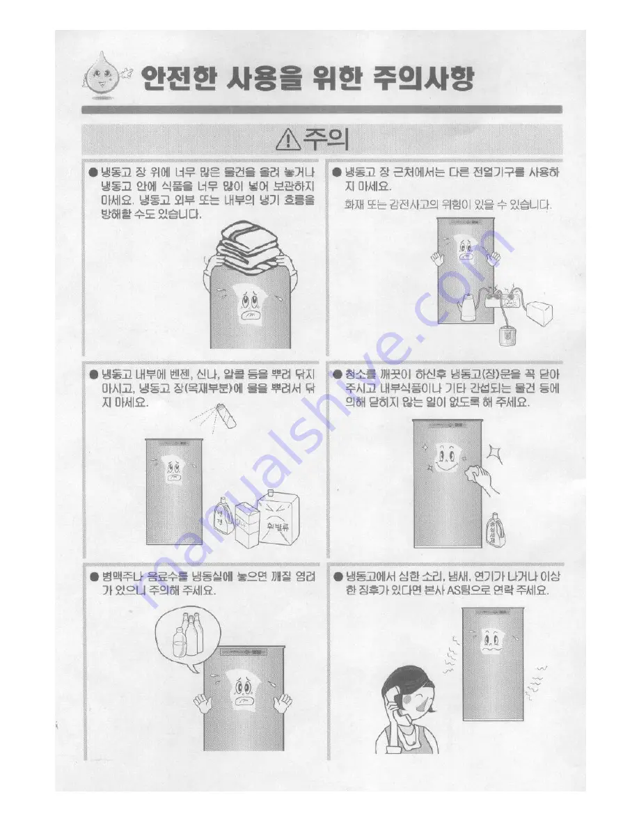 Haier PFR-162 (Korean) User Manual Download Page 6