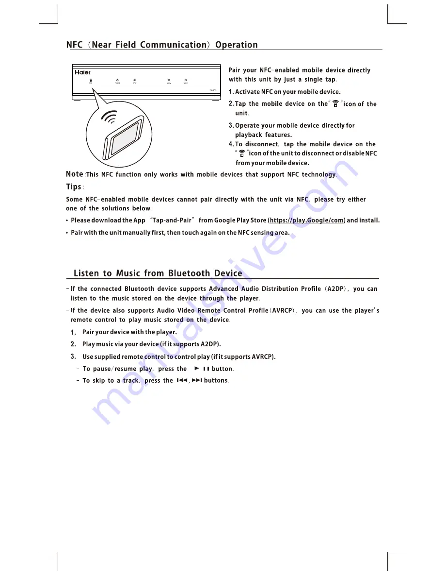 Haier SB-BT21 User Manual Download Page 11