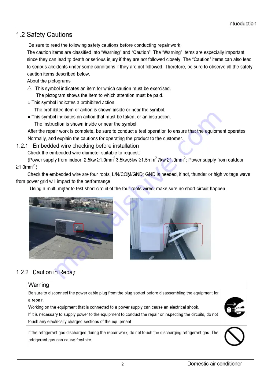 Haier SUPER MATCH AS25S2SF1FA-BH Service Manual Download Page 4