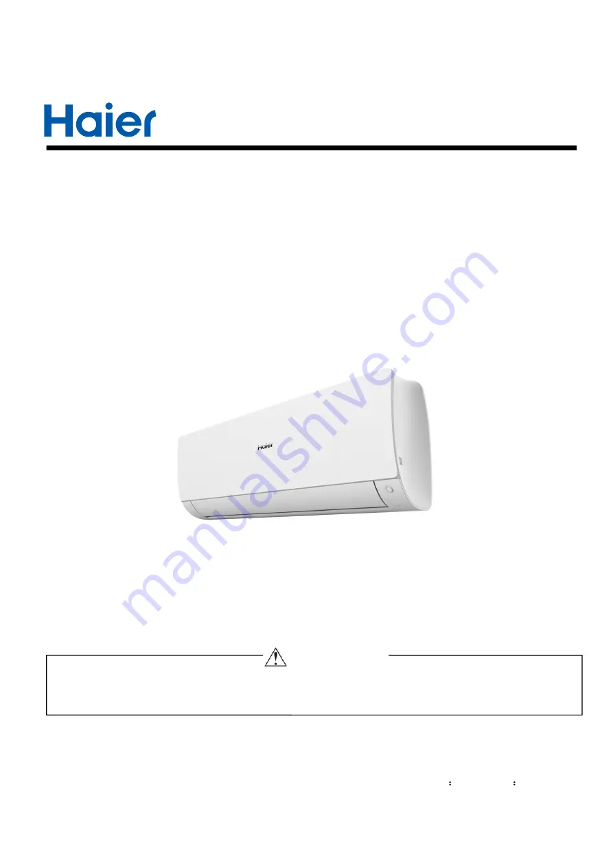 Haier SUPER MATCH AS35S2SF1FA-WH Service Manual Download Page 1