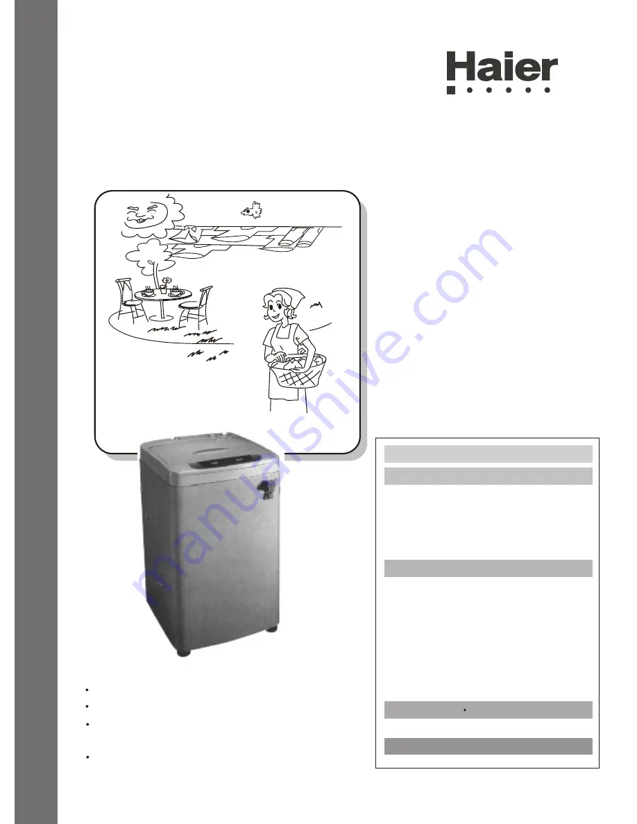 Haier XQB42-62 User Manual Download Page 1