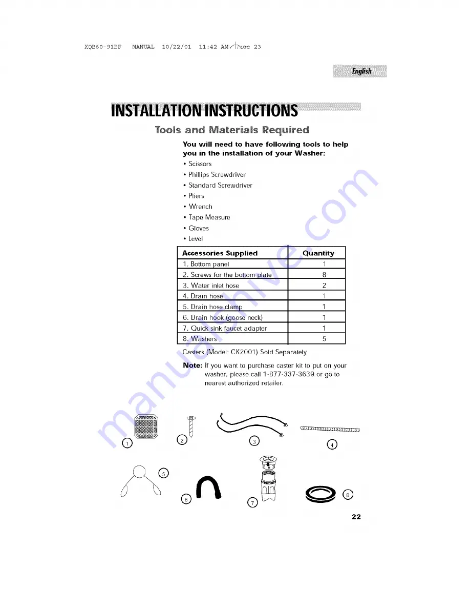 Haier XQB60-91BF Скачать руководство пользователя страница 23