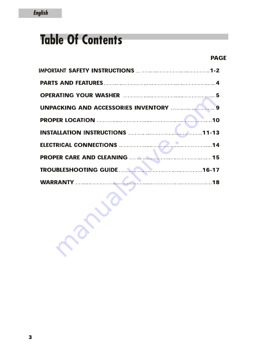 Haier XQBM22-C User Manual Download Page 4