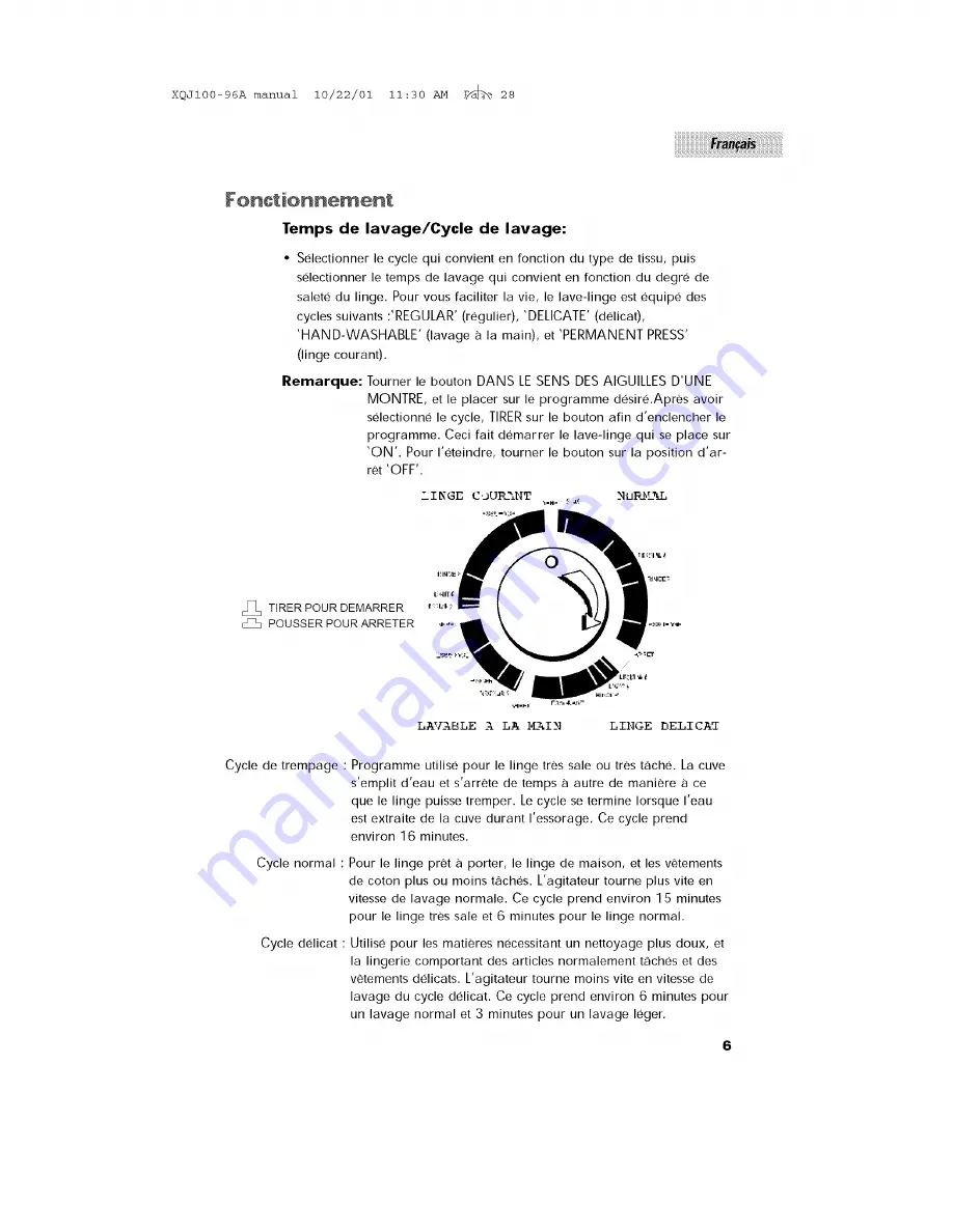 Haier XQJ100-96A User Manual Download Page 28