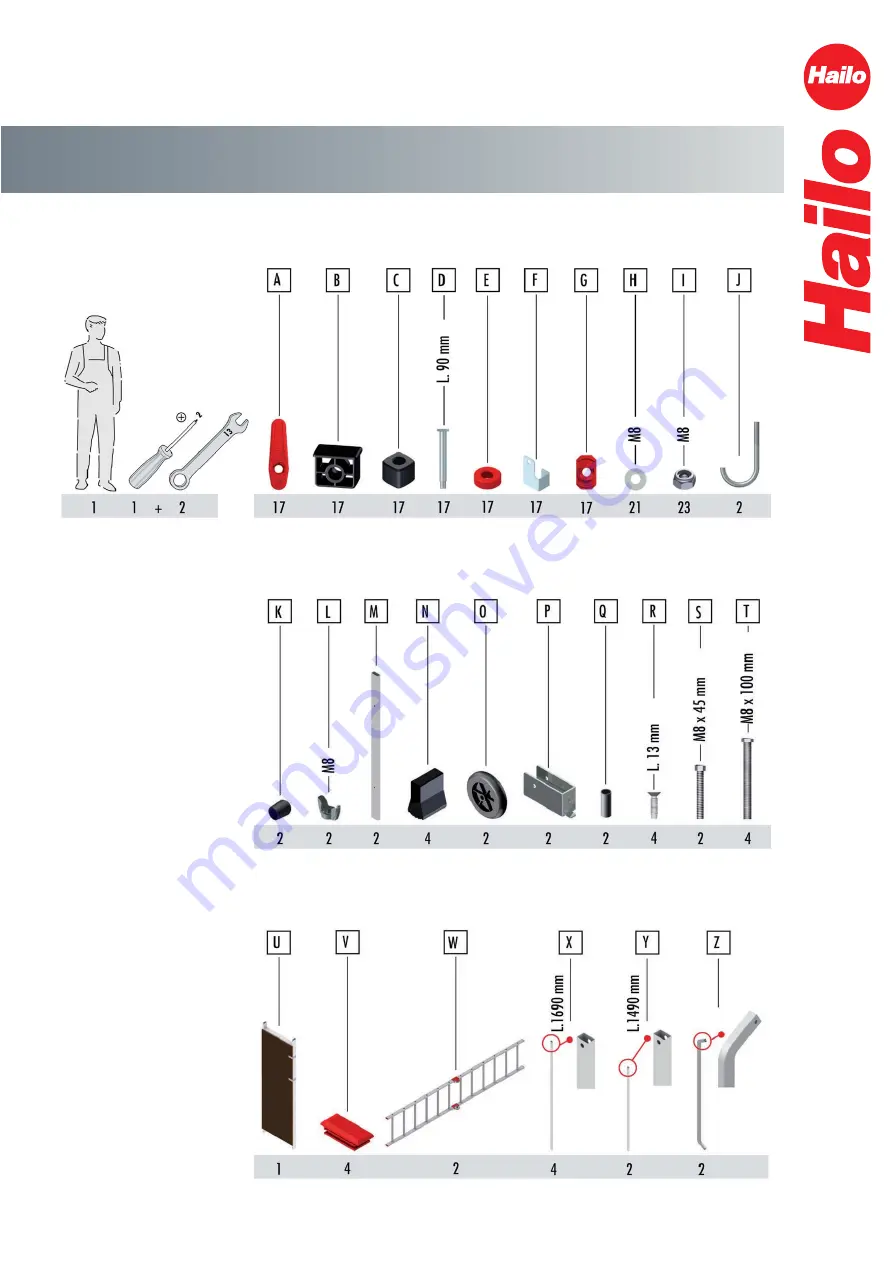 Hailo 1-2-3 500 Assembly Instructions Manual Download Page 31