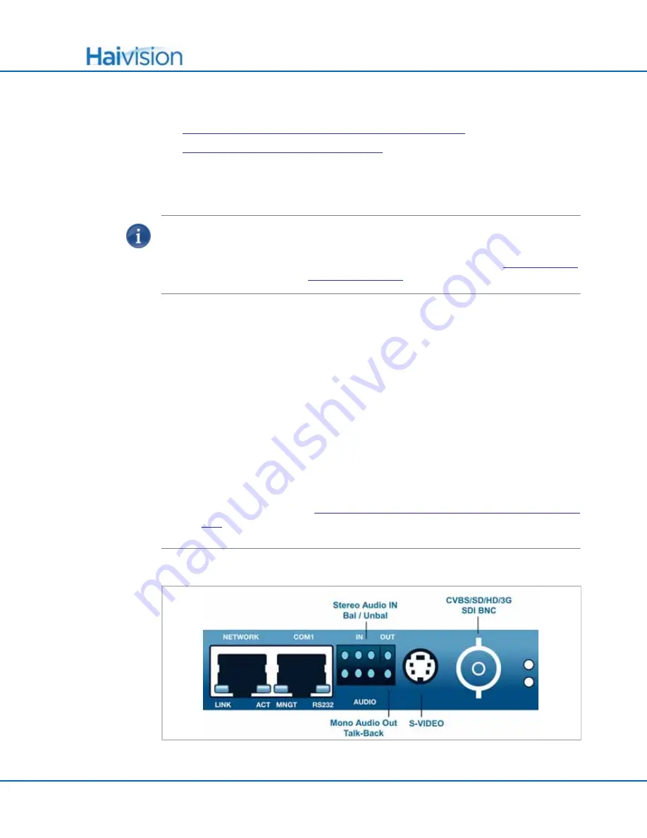 Haivision Makito User Manual Download Page 40