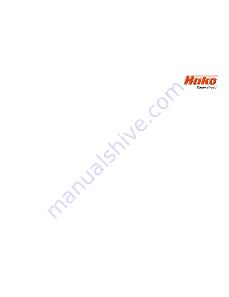 HAKO Scrubmaster B260 R Service Booklet Download Page 99