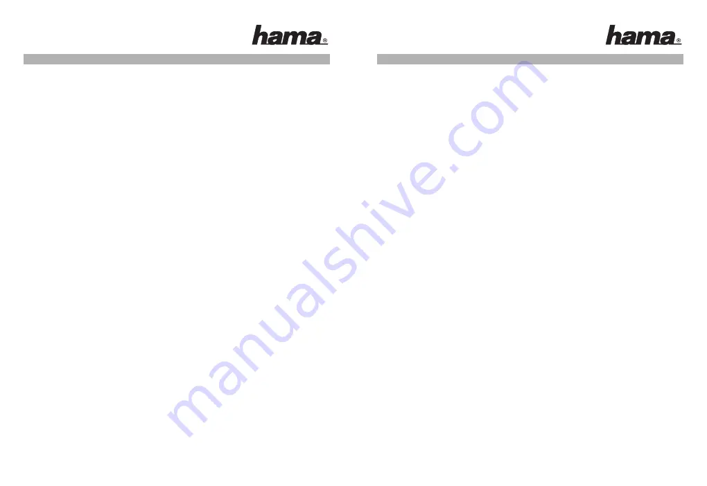 Hama 00044448 User Manual Download Page 13