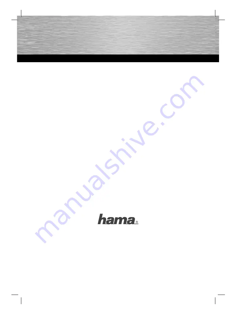 Hama 00053227 Manual Download Page 1