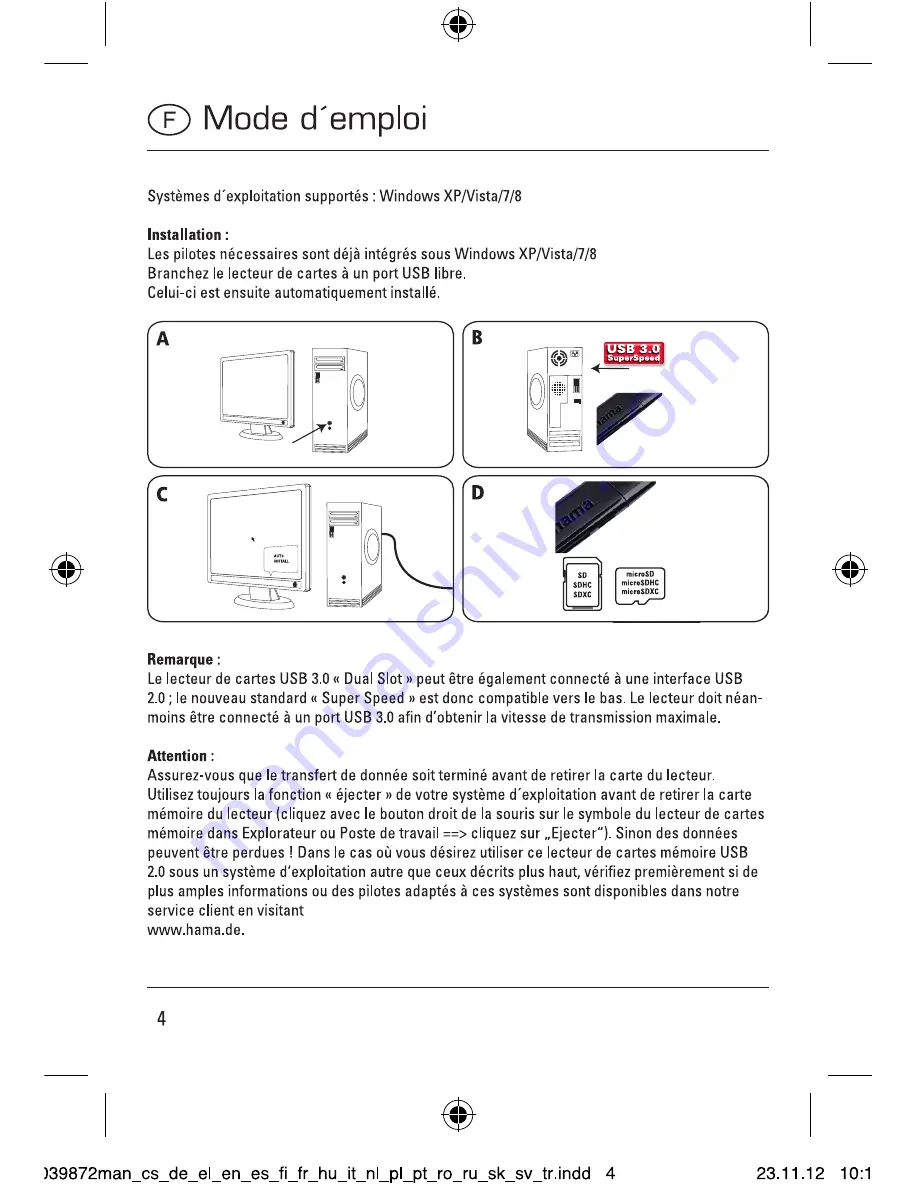 Hama 39872 Operating Instructions Manual Download Page 4