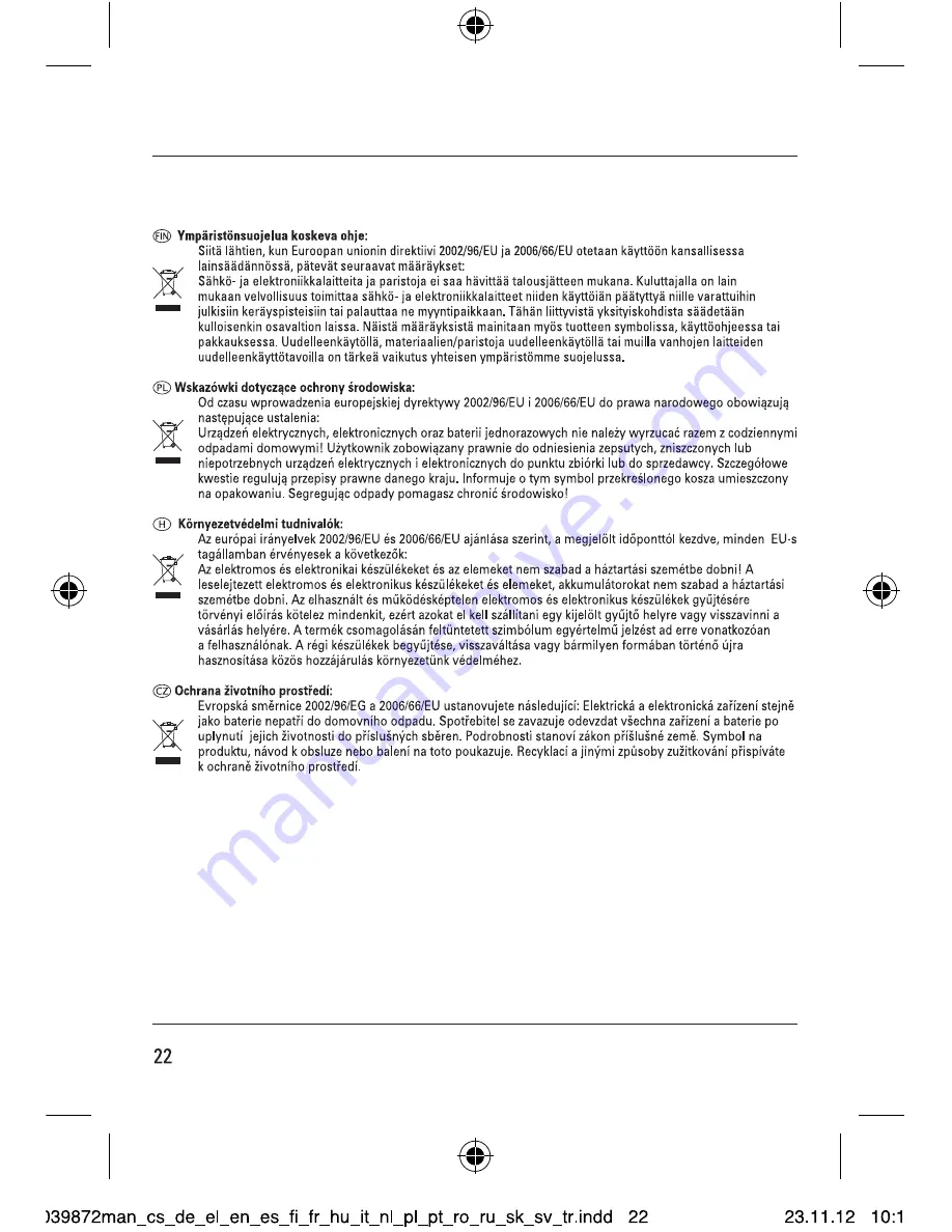 Hama 39872 Operating Instructions Manual Download Page 22