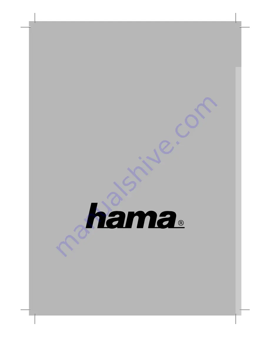 Hama 52491 User Manual Download Page 1