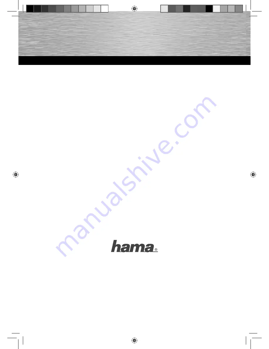 Hama 91066 Operating Instructions Manual Download Page 1