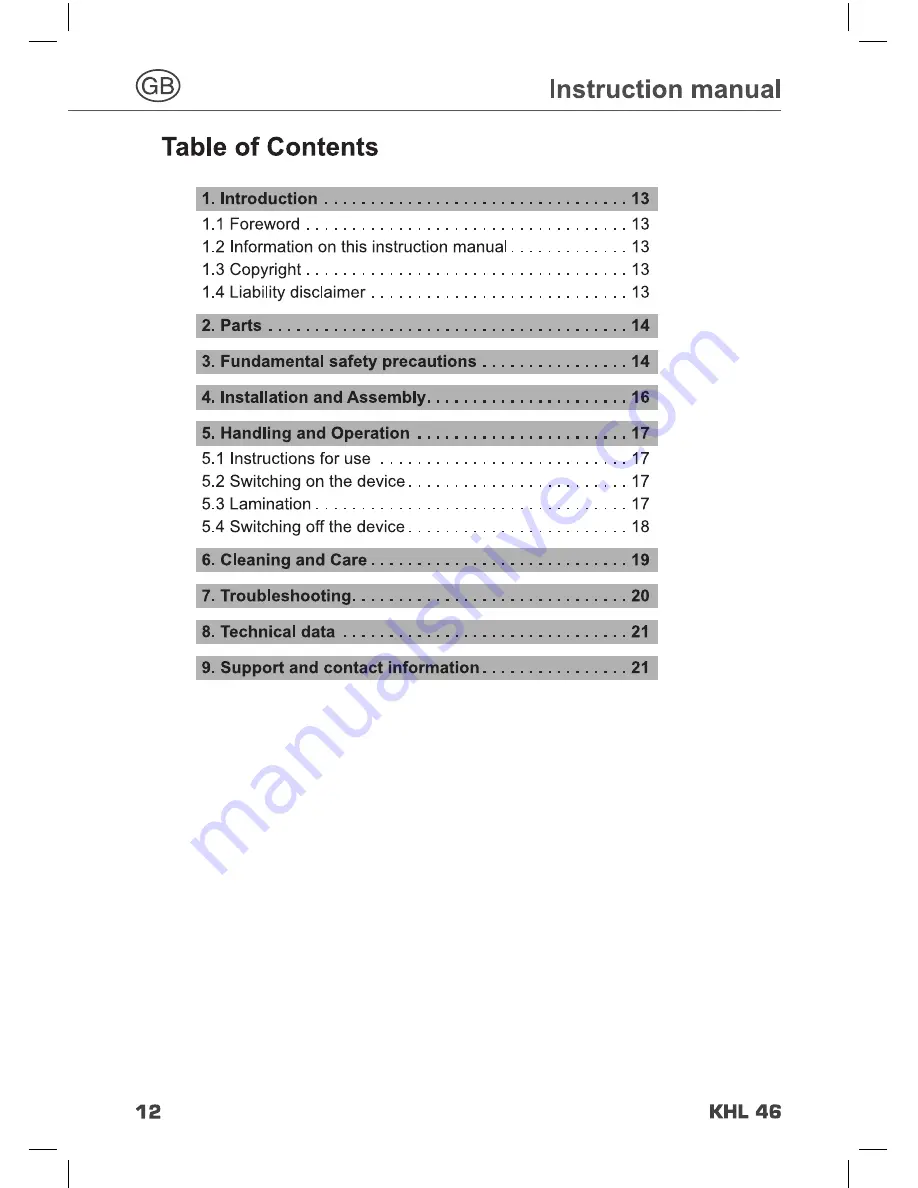 Hama L44B Instruction Manual Download Page 11