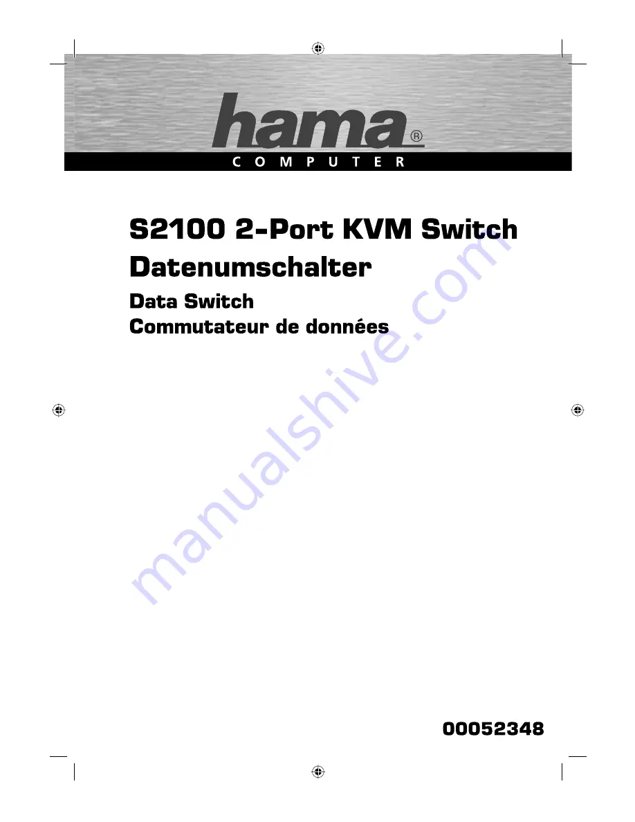 Hama S2100 Operating Instruction Download Page 2