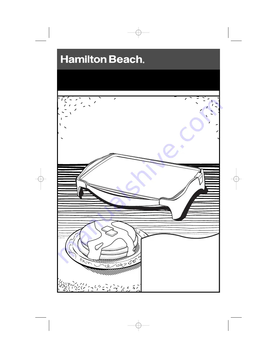 Hamilton Beach 38510 - StepSavor Jumbo Griddle Owner'S Manual Download Page 9