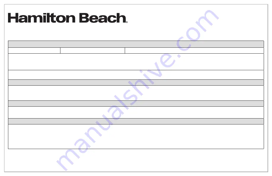 Hamilton Beach 49902 Manual Download Page 34