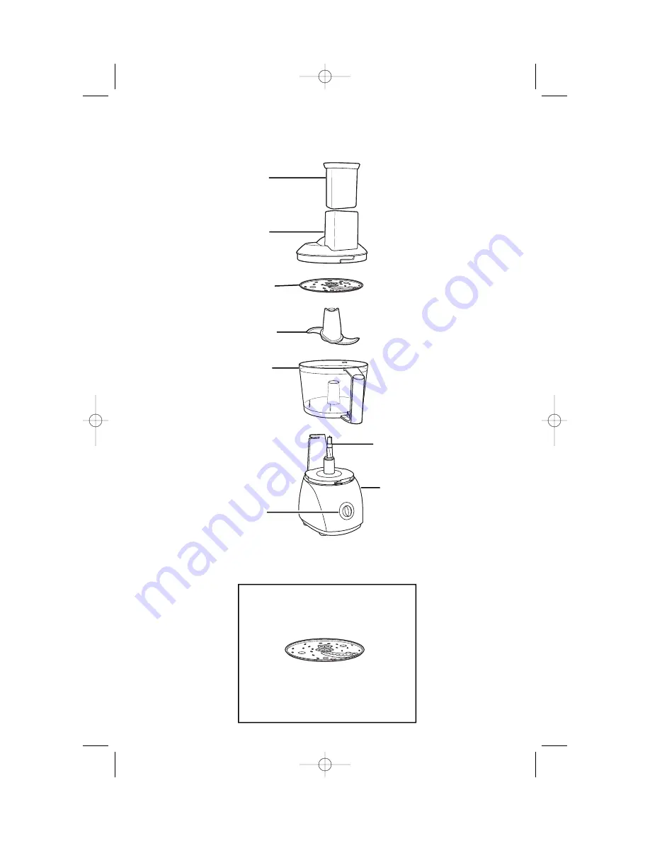 Hamilton Beach 70610 - ChefPrep 500 Watt Food Processor Скачать руководство пользователя страница 4