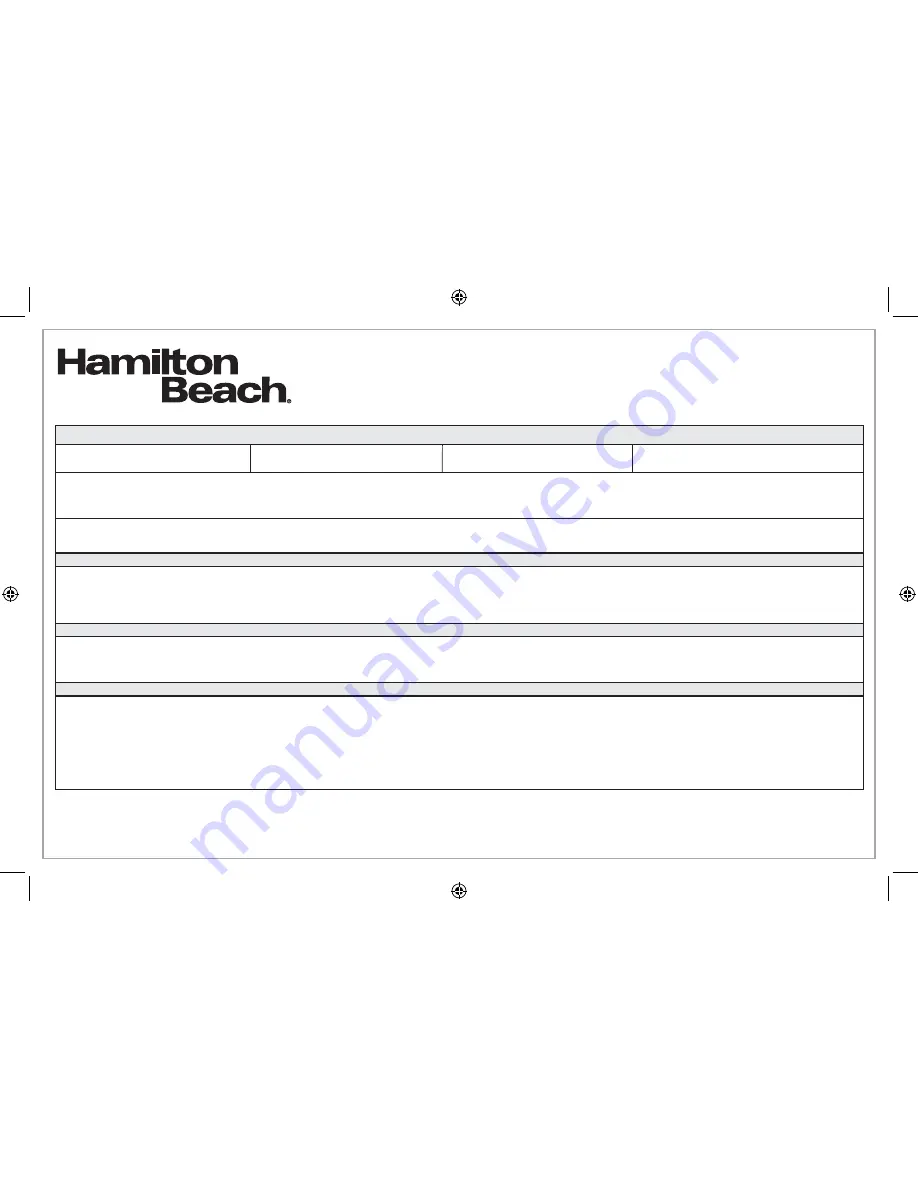 Hamilton Beach 70930 Manual Download Page 34