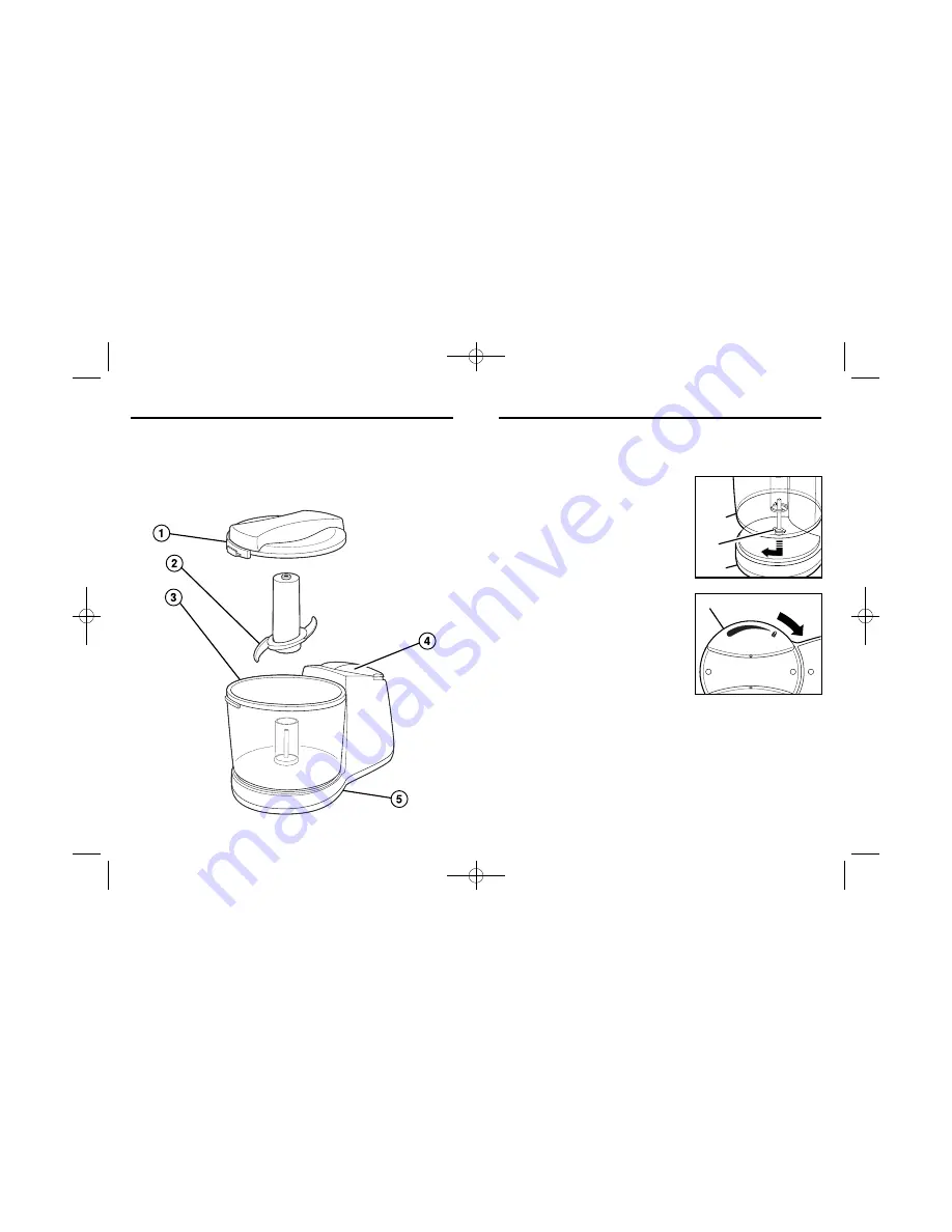 Hamilton Beach 72600 - Food Chopper 3 Cup 2 Speed Скачать руководство пользователя страница 3