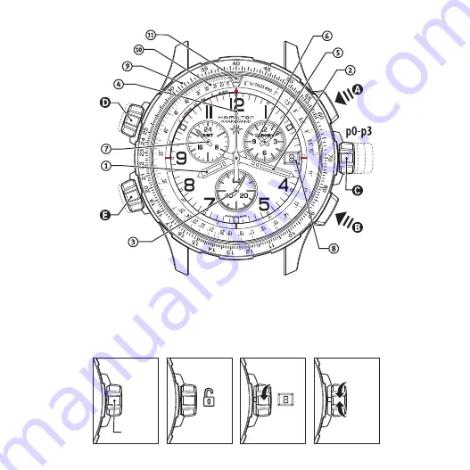 Hamilton KHaki X-Wind Instruction Manual Download Page 2