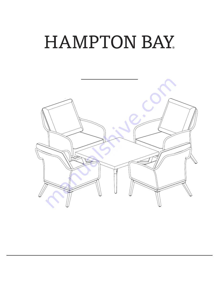 HAMPTON BAY 1004 486 460 Use And Care Manual Download Page 1