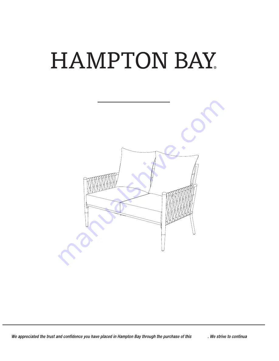 HAMPTON BAY 1004 517 563 Скачать руководство пользователя страница 22