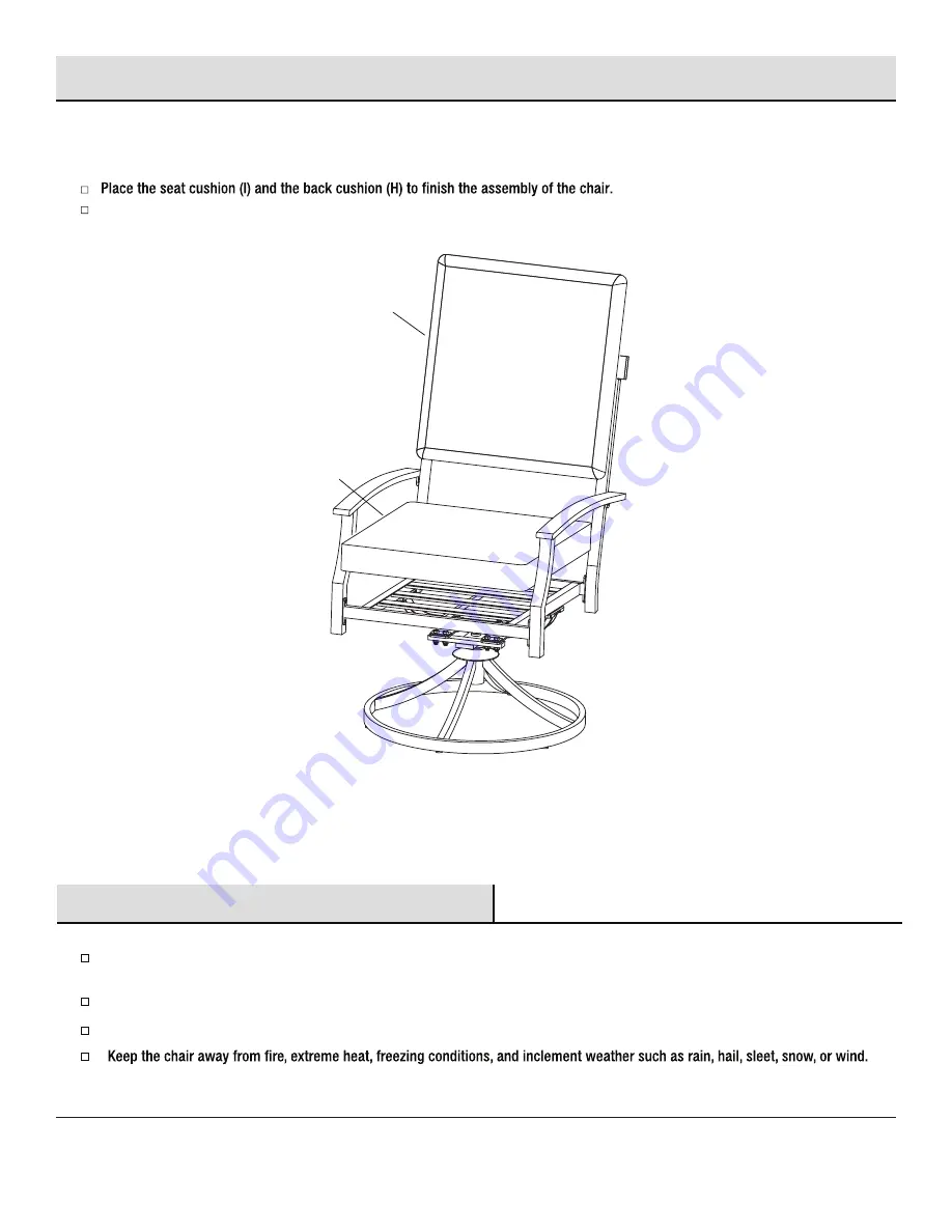 HAMPTON BAY 1005 586 304 Use And Care Manual Download Page 8