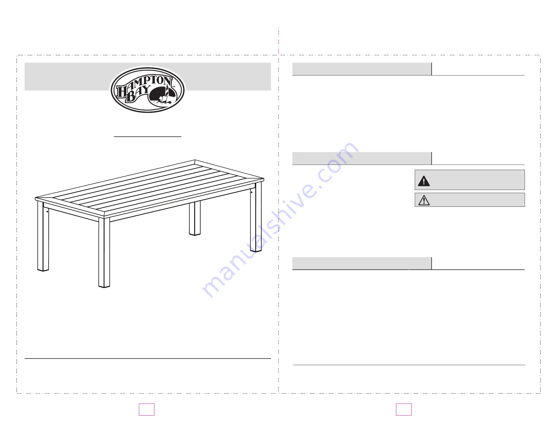 HAMPTON BAY 2160000009 Use And Care Manual Download Page 5