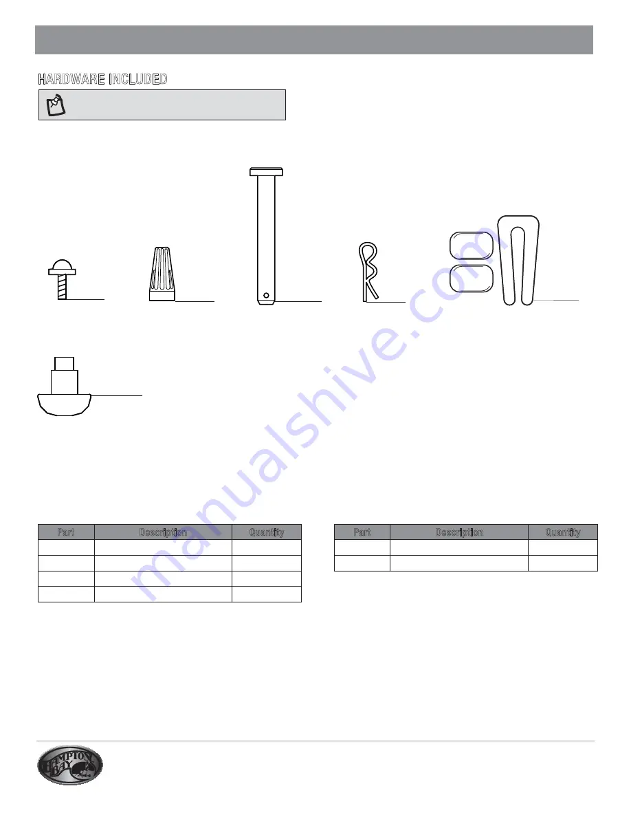 HAMPTON BAY 68168 Use And Care Manual Download Page 4