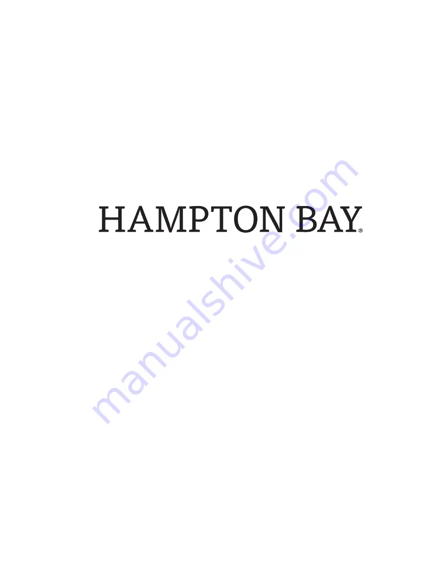 HAMPTON BAY 6889A-SSS Use And Care Manual Download Page 6