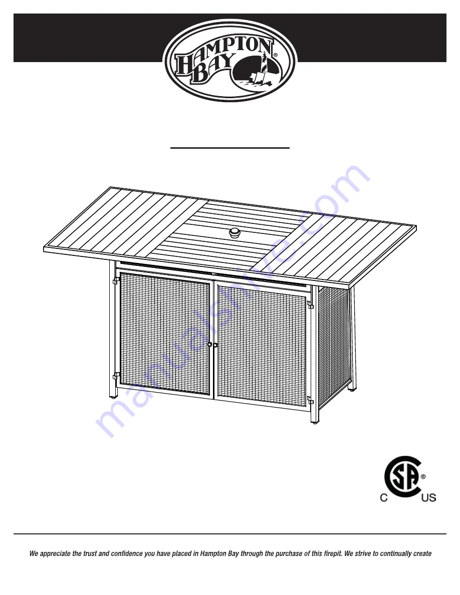 HAMPTON BAY 704699 Use And Care Manual Download Page 1