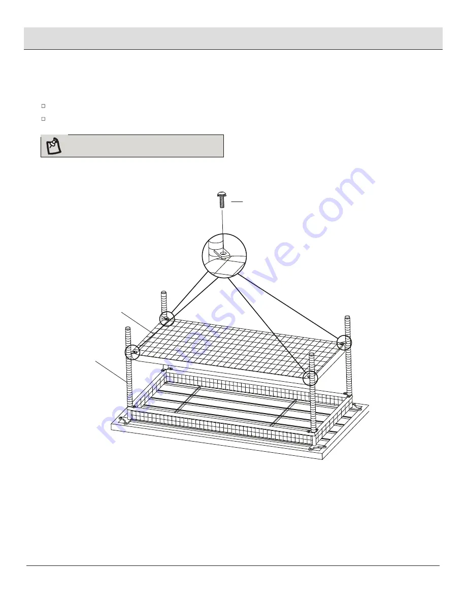 HAMPTON BAY BEACON PARK STEEL WICKER COFFEE TABLE WITH SLAT TOP FWS80486 Скачать руководство пользователя страница 6