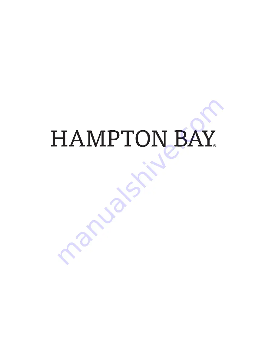 HAMPTON BAY CAMBRIDGE 65-17148G7 Use And Care Manual Download Page 8