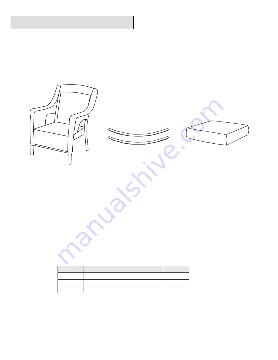 HAMPTON BAY CAMBRIDGE PATIO ROCKER WITH CUSHION Use And Care Manual Download Page 4