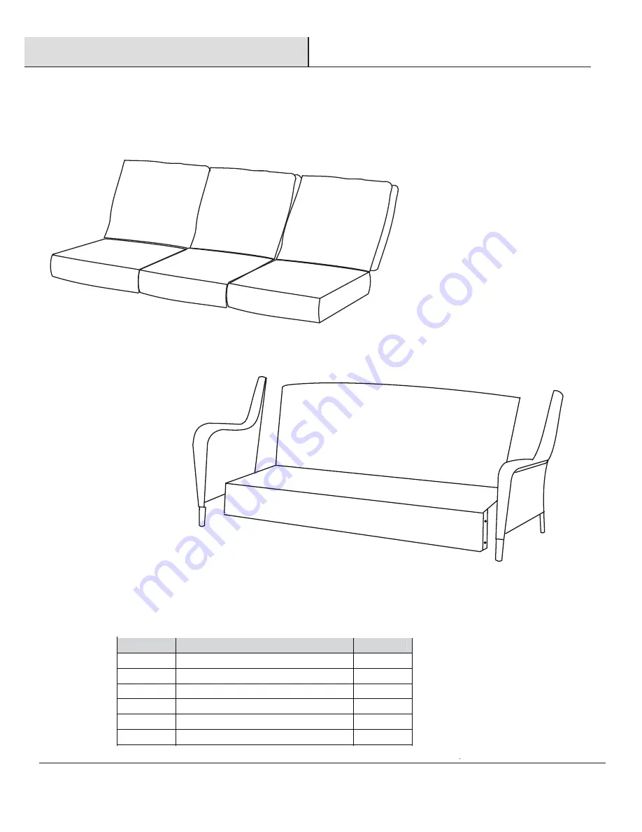 HAMPTON BAY CAMBRIDGE PATIO SOFA WITH CUSHION Use And Care Manual Download Page 4