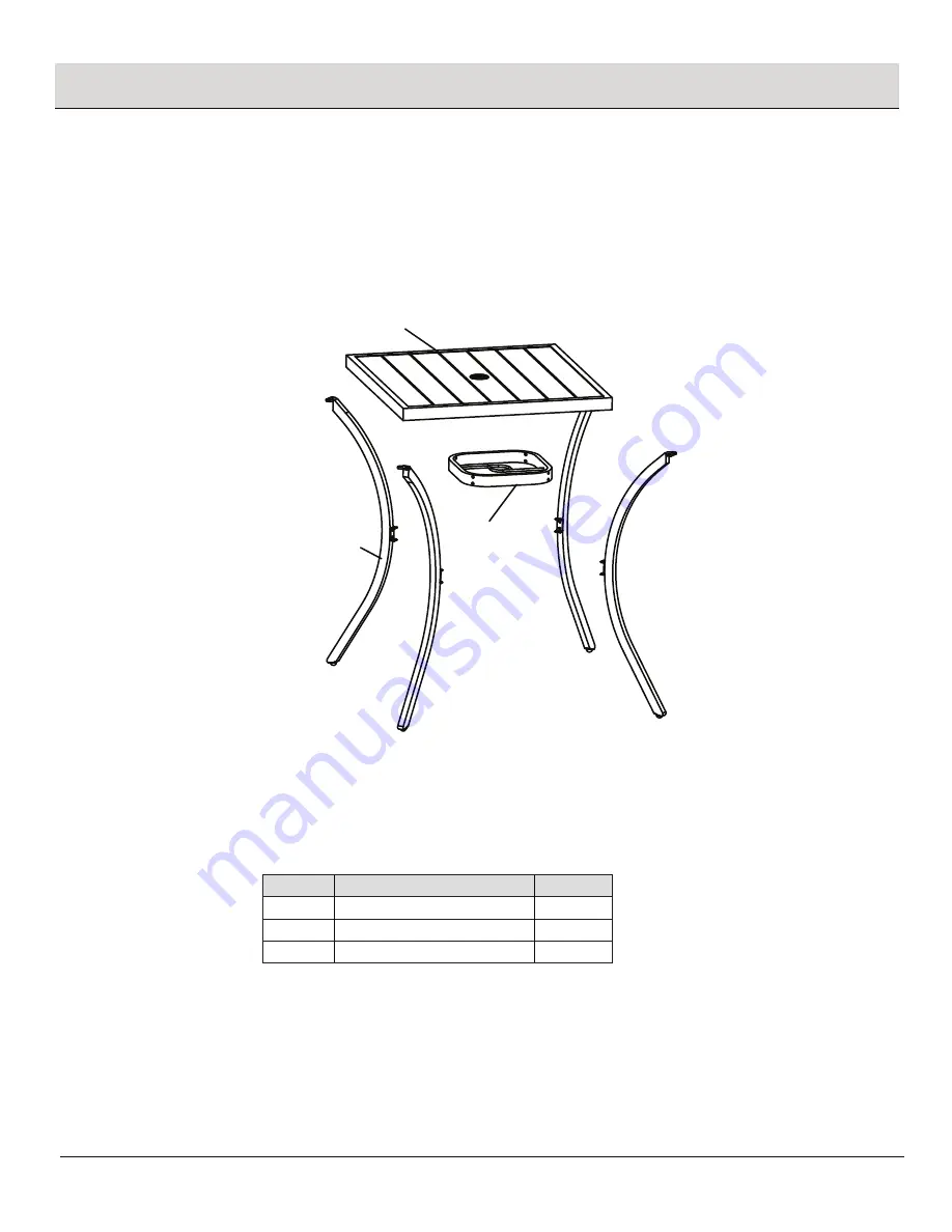 HAMPTON BAY COOPERSMITH 3-PIECE HIGH DINING SET FZS80386HS-ST Use And Care Manual Download Page 5