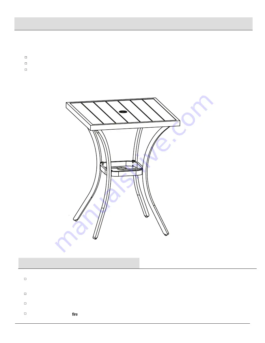 HAMPTON BAY COOPERSMITH 3-PIECE HIGH DINING SET FZS80386HS-ST Use And Care Manual Download Page 11