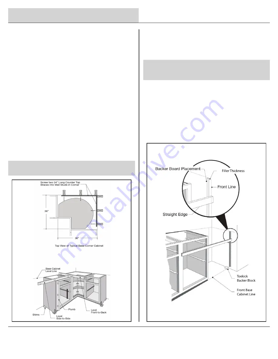 HAMPTON BAY Courtland Shaker Cabinetry Installation Manual Download Page 16