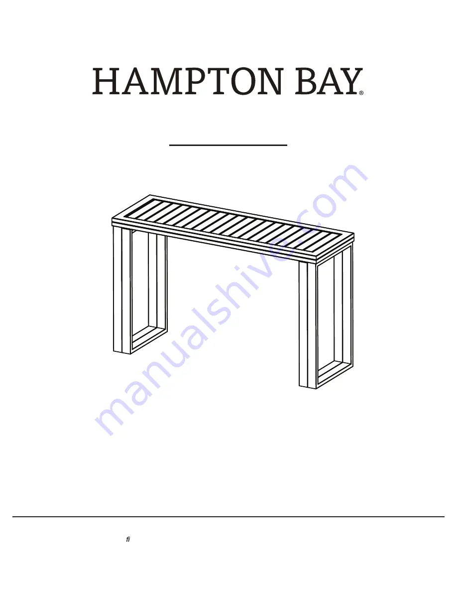 HAMPTON BAY FDS00021A-ST Use And Care Manual Download Page 1