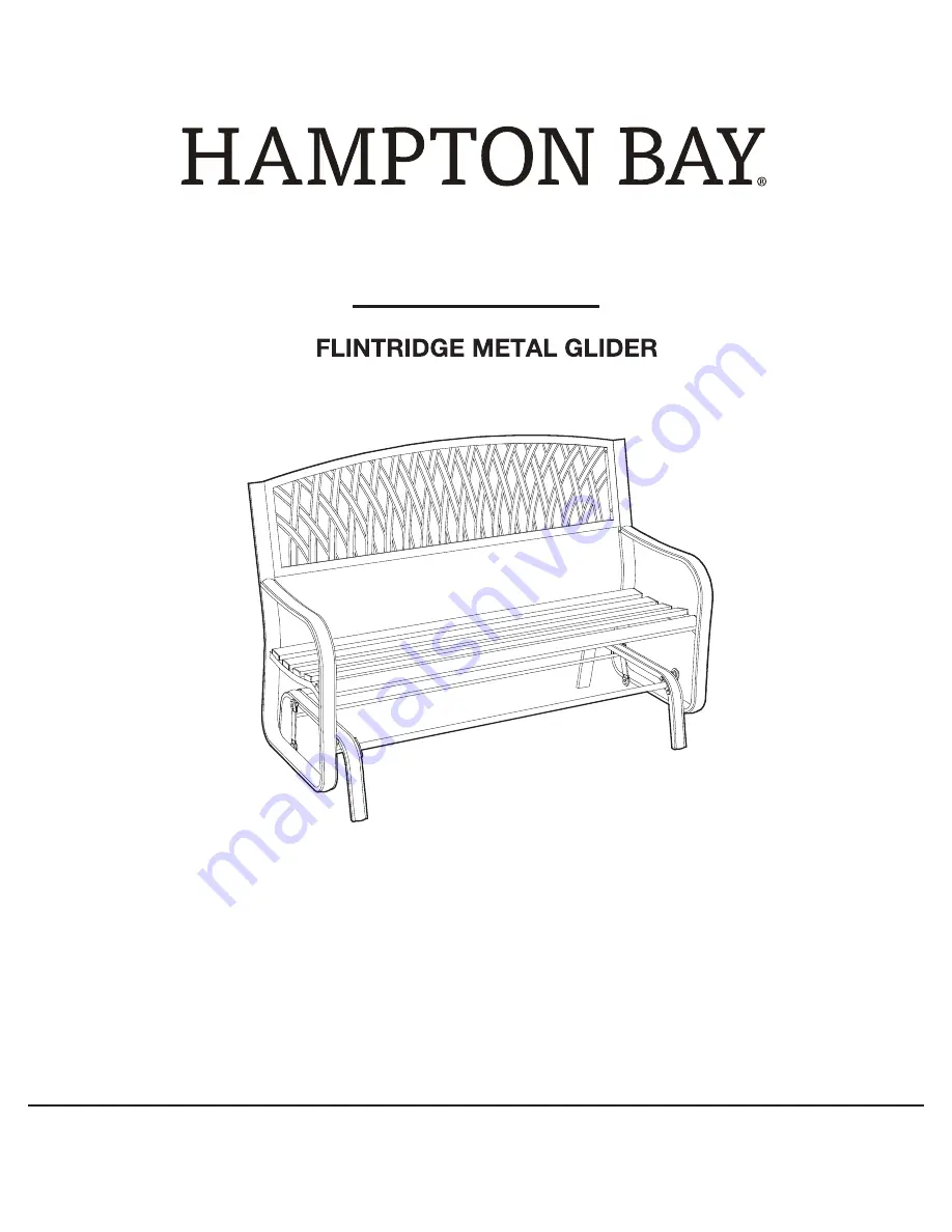 HAMPTON BAY FLINTRIDGE L-DNC1418PST-A Use And Care Manual Download Page 1