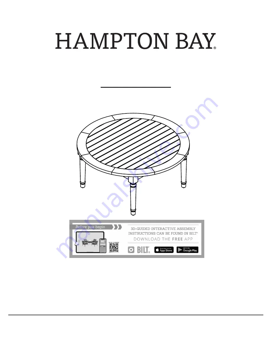 HAMPTON BAY FRN-800911-T Use And Care Manual Download Page 1