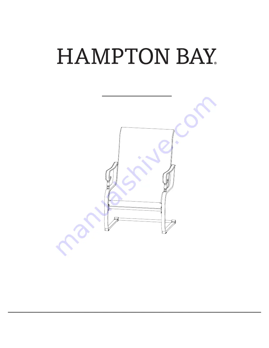 HAMPTON BAY GLENRIDGE FALLS FCS80433-2PK Use And Care Manual Download Page 1