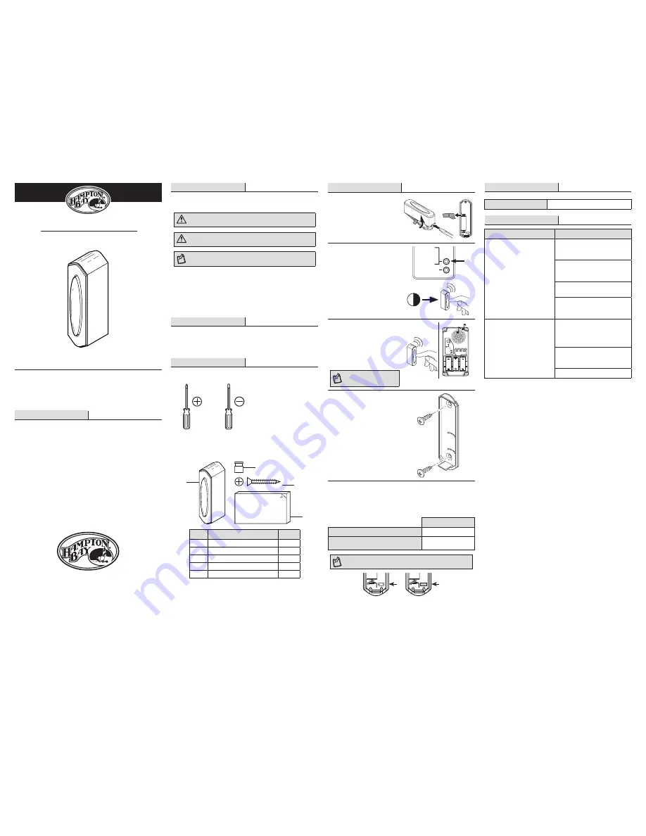 HAMPTON BAY HB-7752-02 Скачать руководство пользователя страница 2