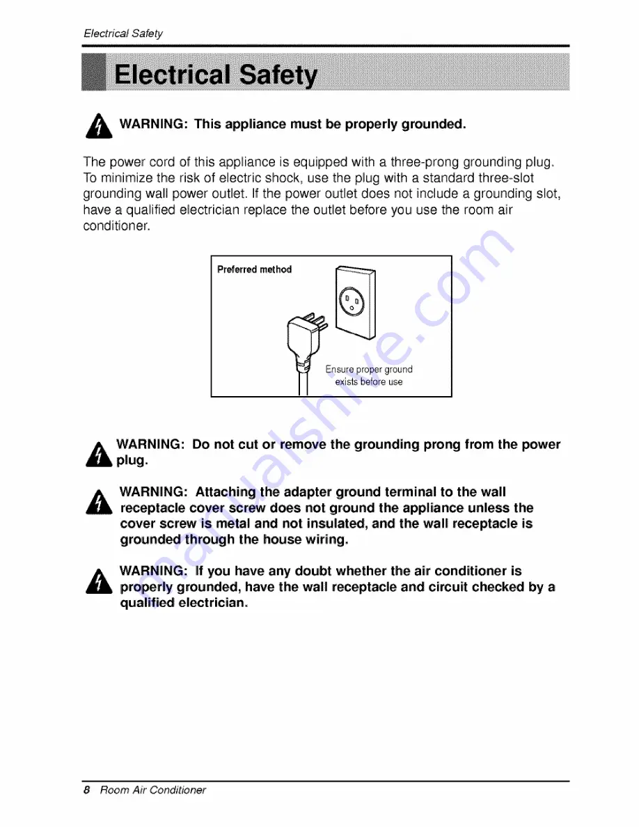 HAMPTON BAY HB1004C Owner'S Manual Download Page 8