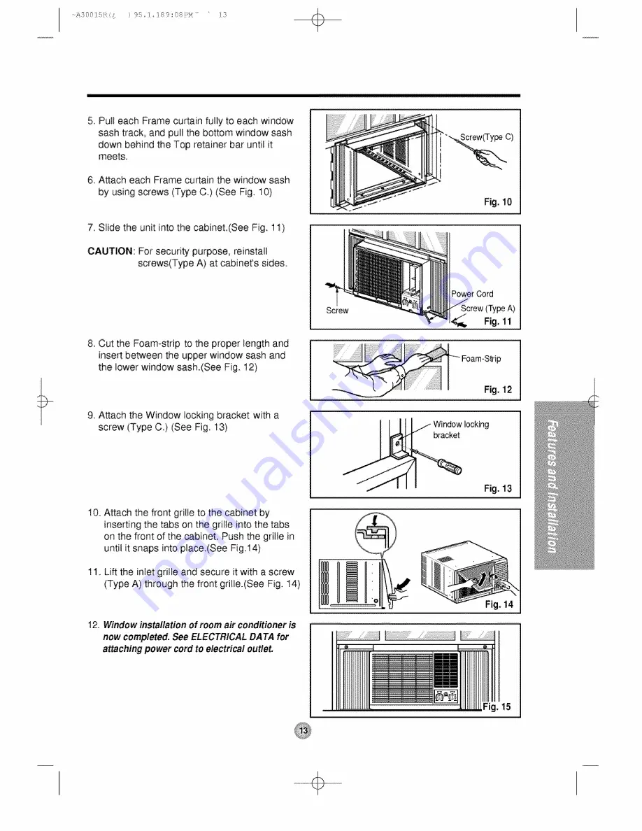 HAMPTON BAY HBLG18H Owner'S Manual Download Page 13