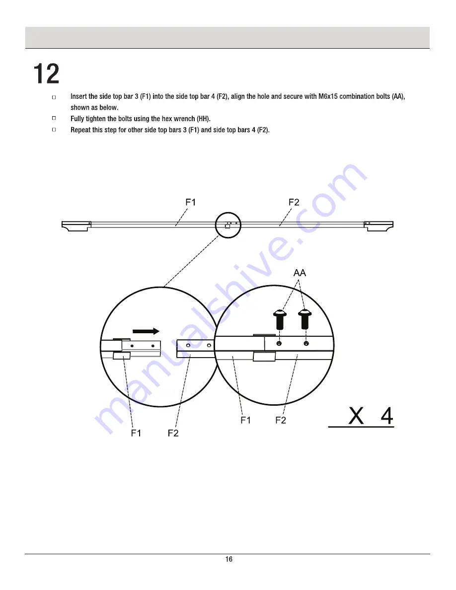 HAMPTON BAY MILLBAY GFS60005C Use And Care Manual Download Page 16