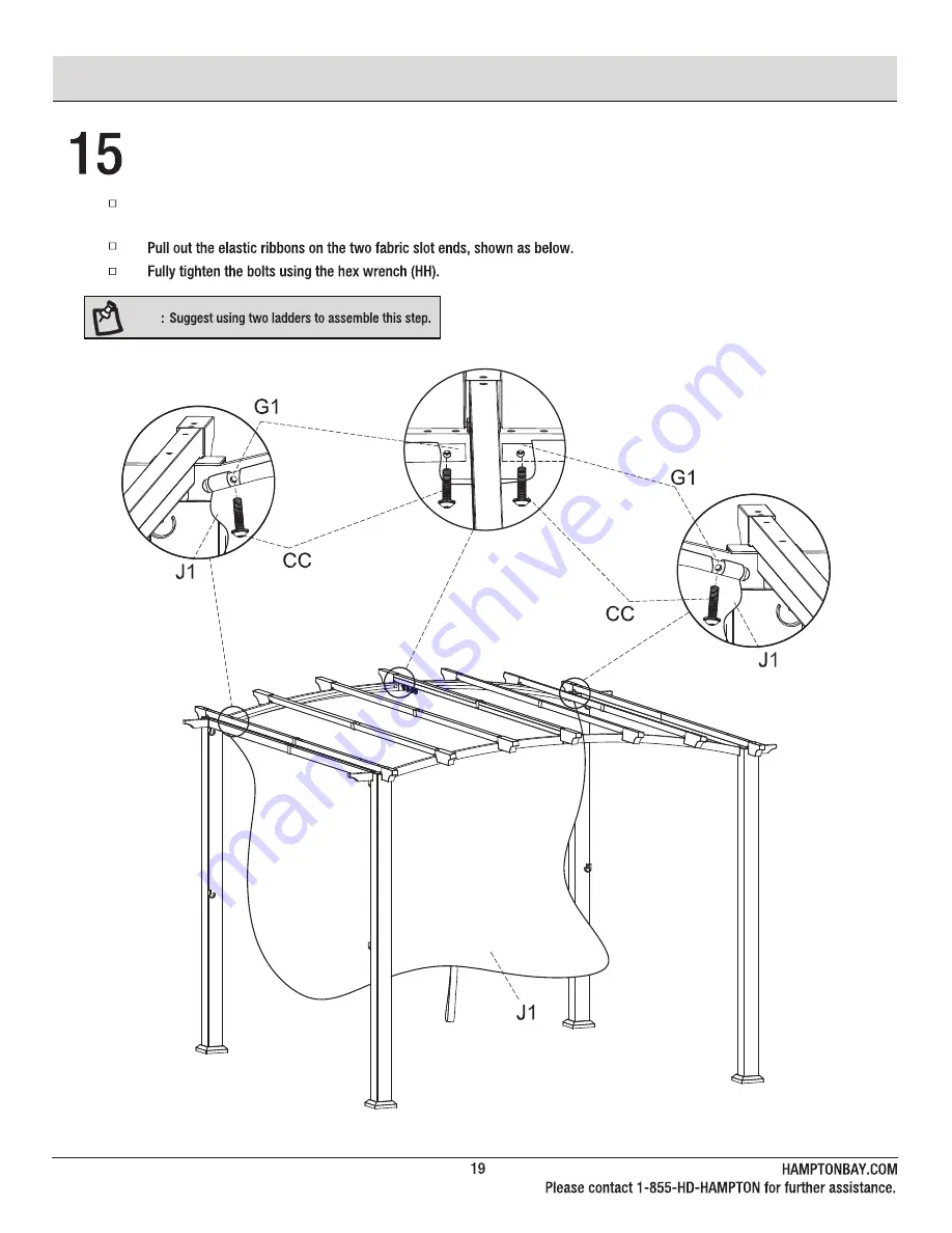 HAMPTON BAY MILLBAY GFS60005C Use And Care Manual Download Page 19