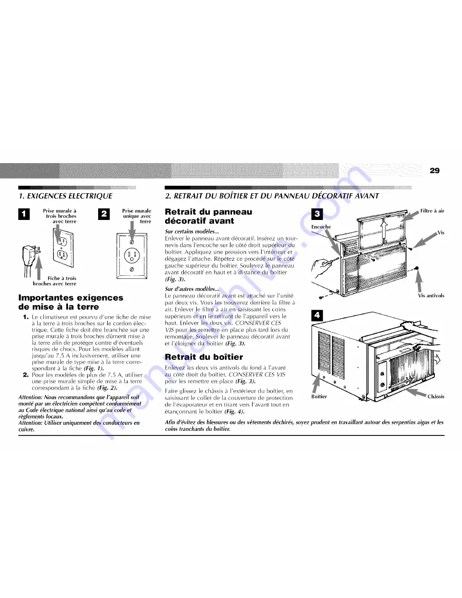 HAMPTON BAY Room Air Conditioners s Installation & Operation Manual Download Page 30